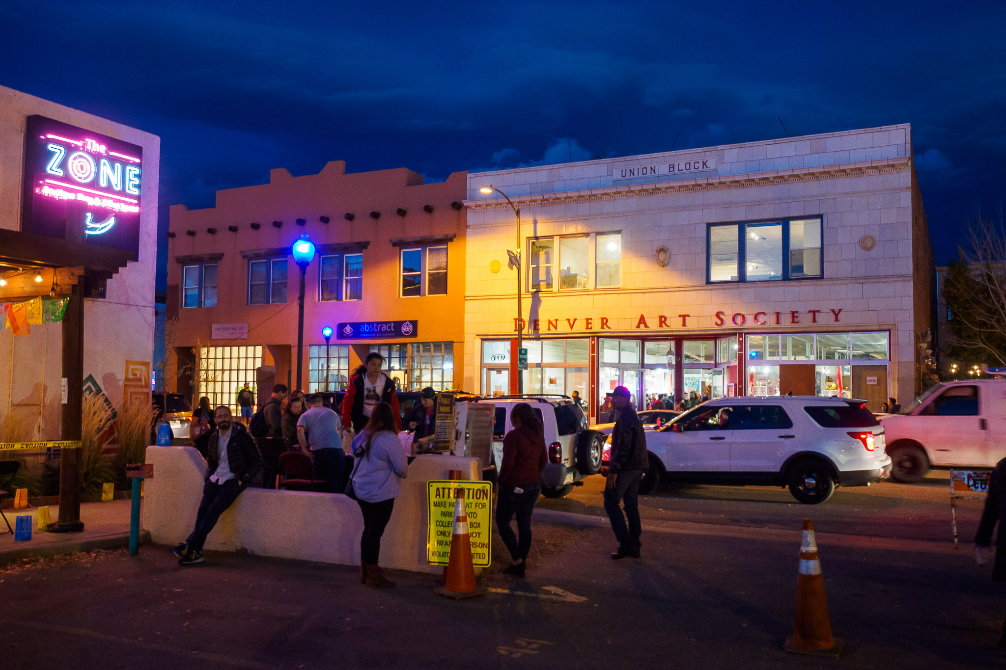 Denver Art Society at Night